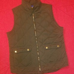 Women olive green vest
